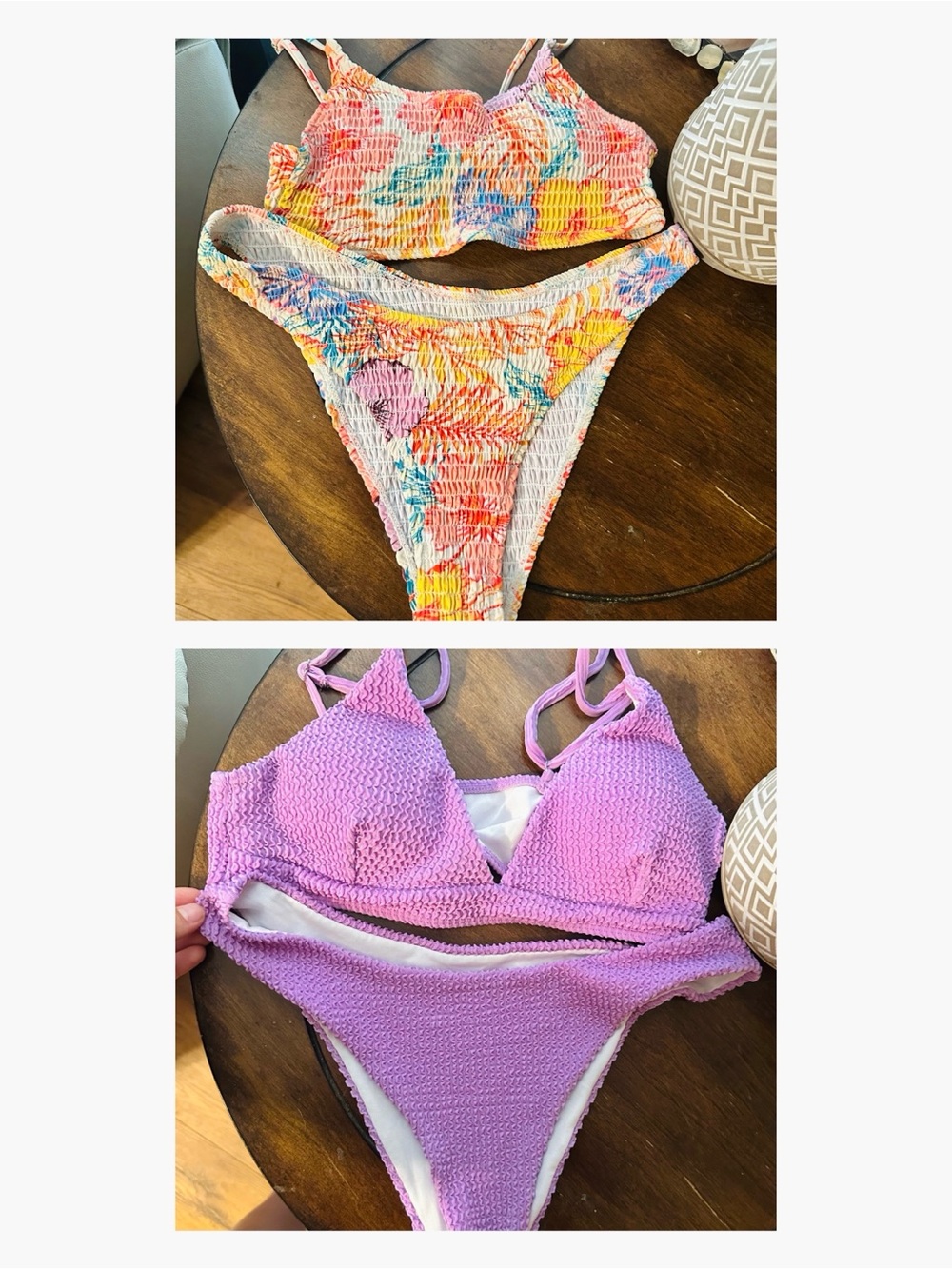 Bundle Two-Piece Bikini Set - Multicolor & Lavender
